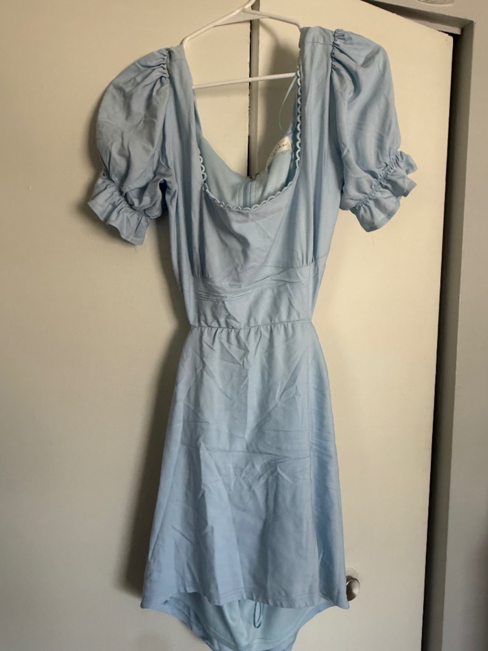 American Threads - Blue Cutout Mini Dress